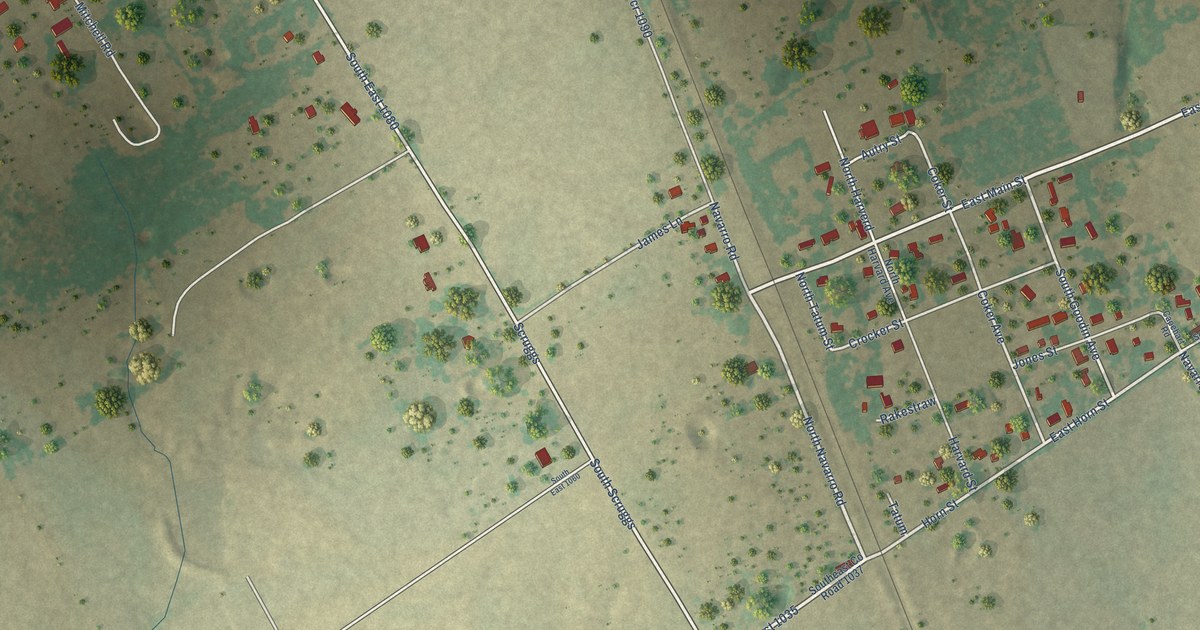 Map of Navarro, Texas in 2026