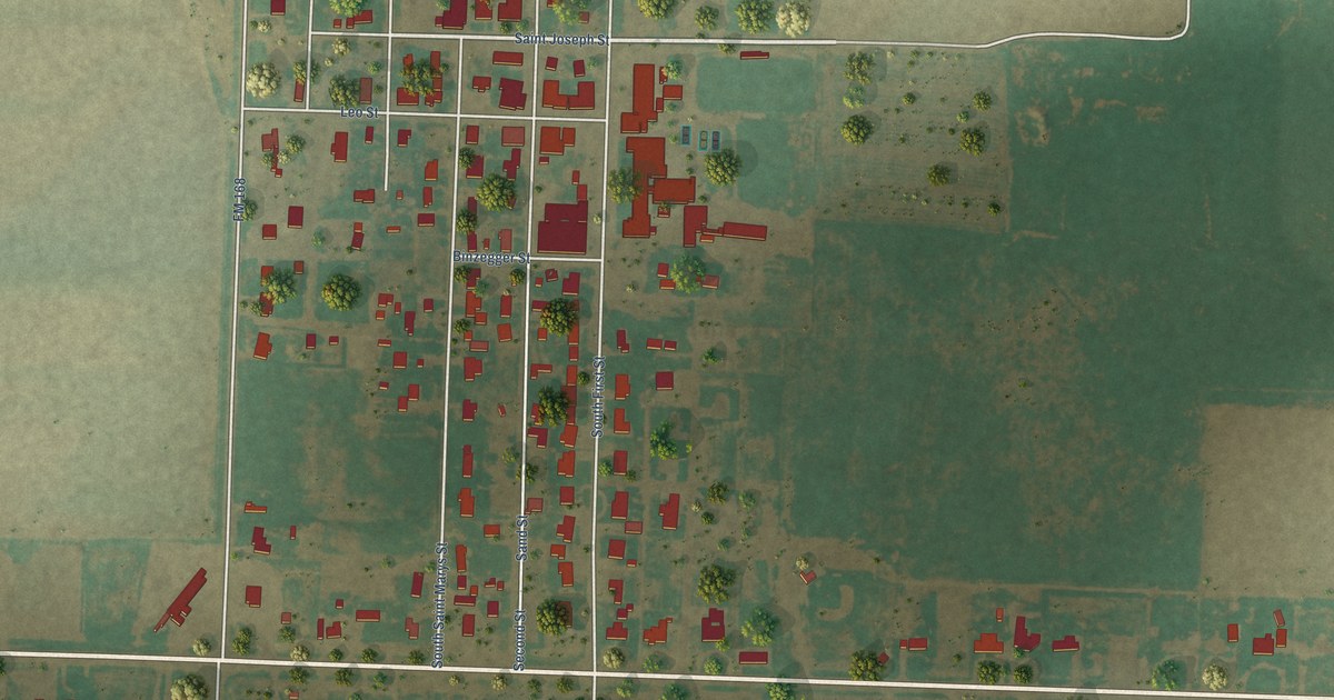 Map of Nazareth, Texas in 2026