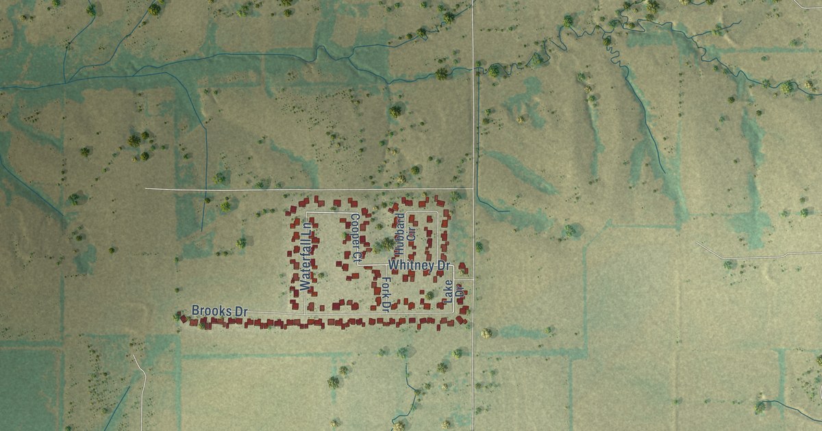 Map of Nevada, Texas in 2026