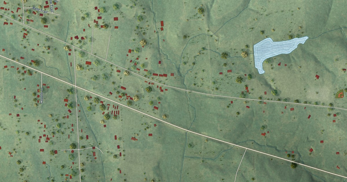Map of New Chapel Hill, Texas in 2026