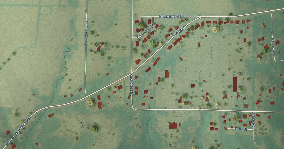 Map of New Hope, Texas in 2026