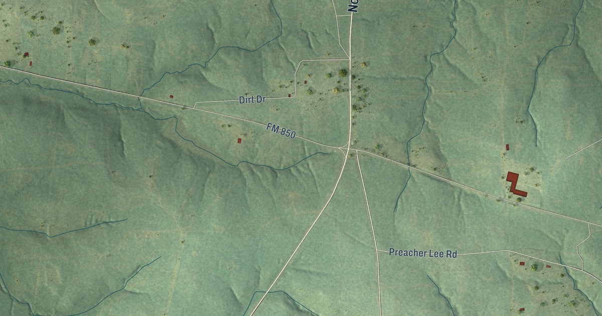 Map of New London, Texas in 2026