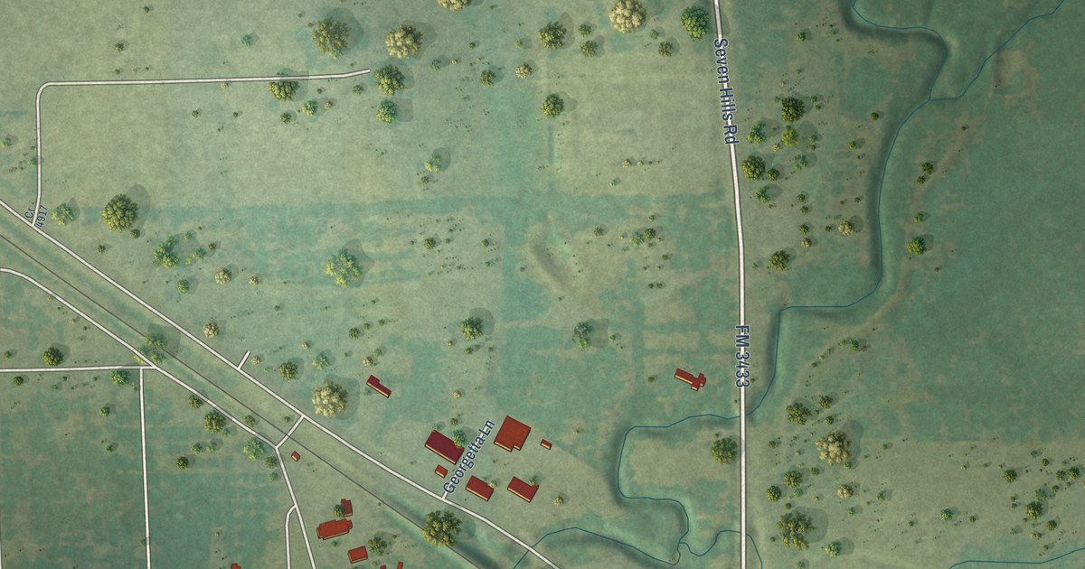 Map of Newark, Texas in 2026