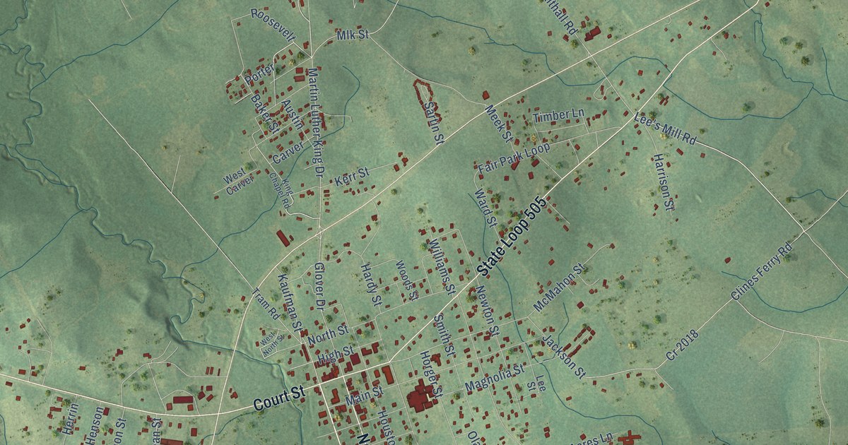 Map of Newton, Texas in 2026