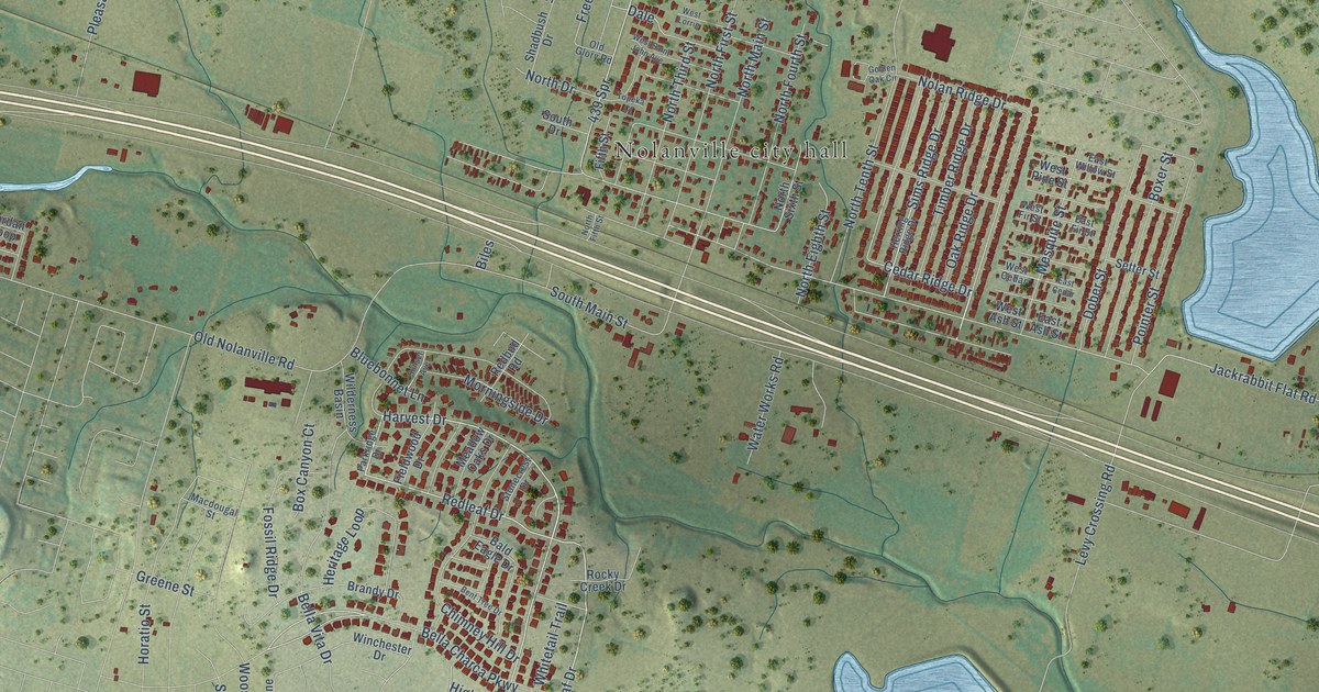 Map of Nolanville, Texas in 2026