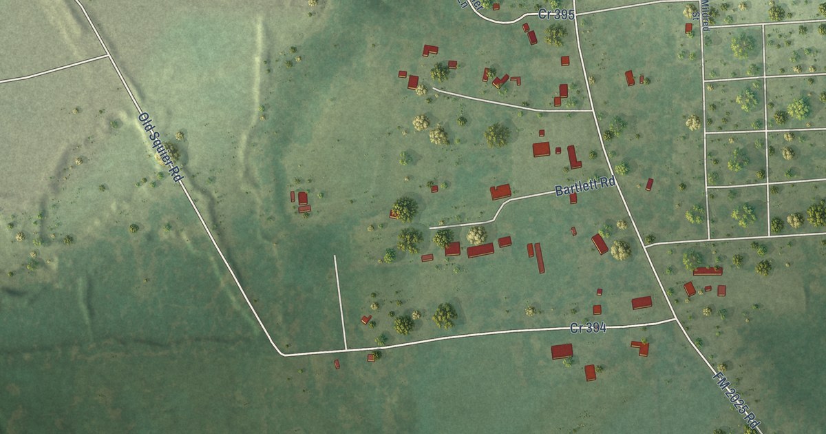 Map of North Cleveland, Texas in 2026