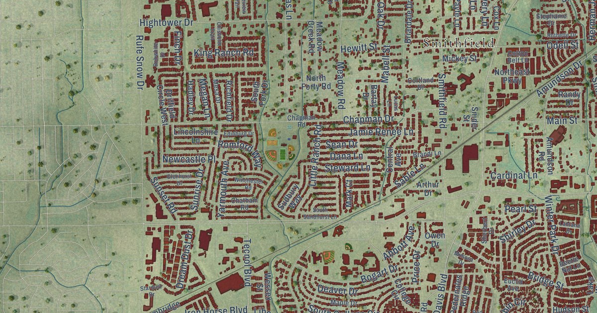Map of North Richland Hills, Texas in 2026