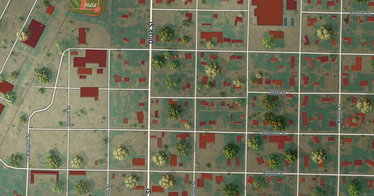 Map of O’Donnell, Texas in 2026