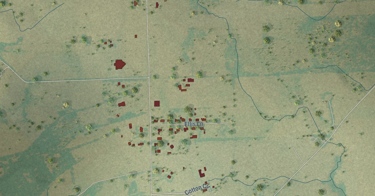 Map of Oak Grove, Texas in 2026