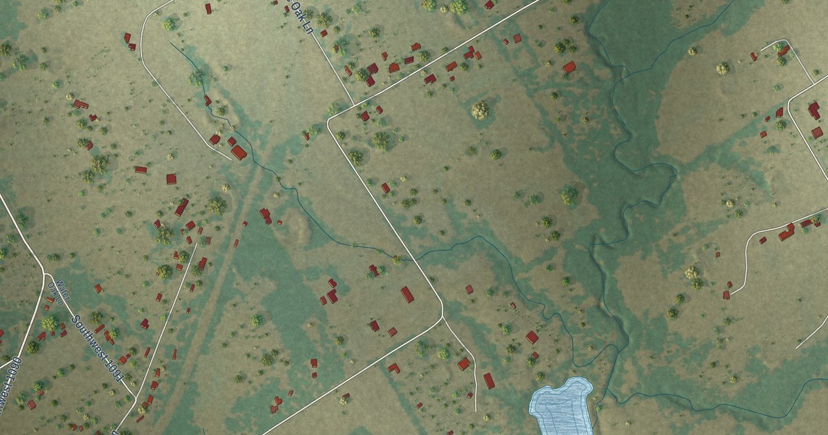 Map of Oak Valley, Texas in 2026