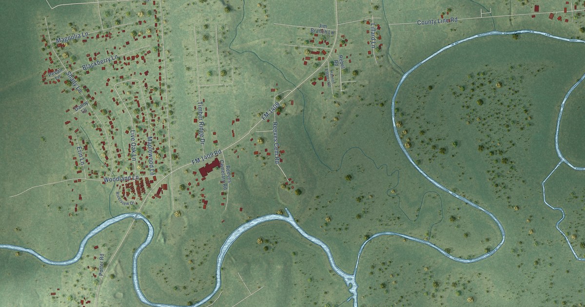Map of Old River-Winfree, Texas in 2026