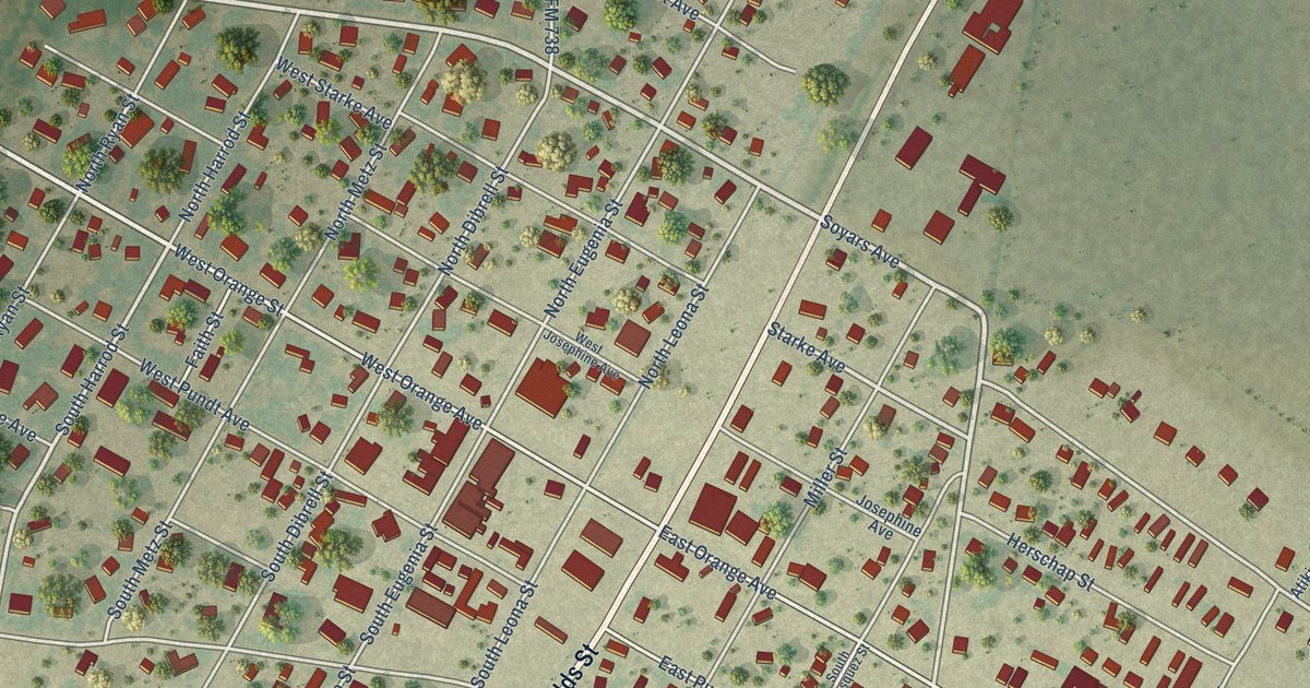Map of Orange Grove, Texas in 2026