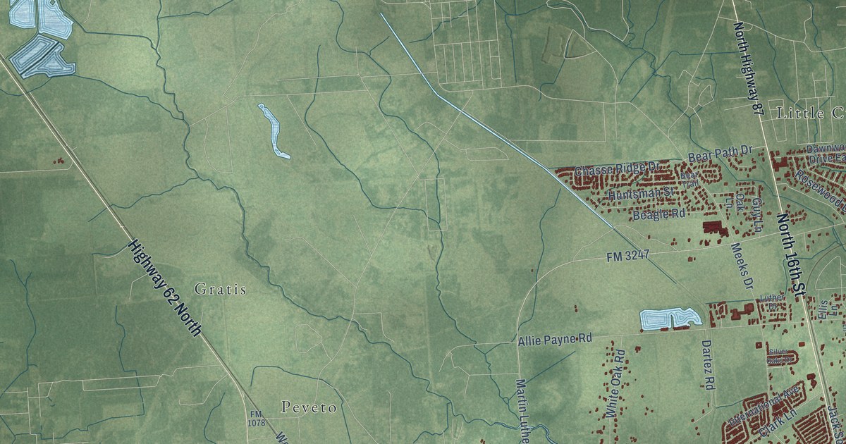 Map of Orange, Texas in 2026