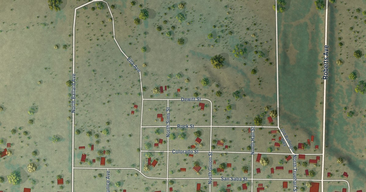 Map of Paint Rock, Texas in 2026