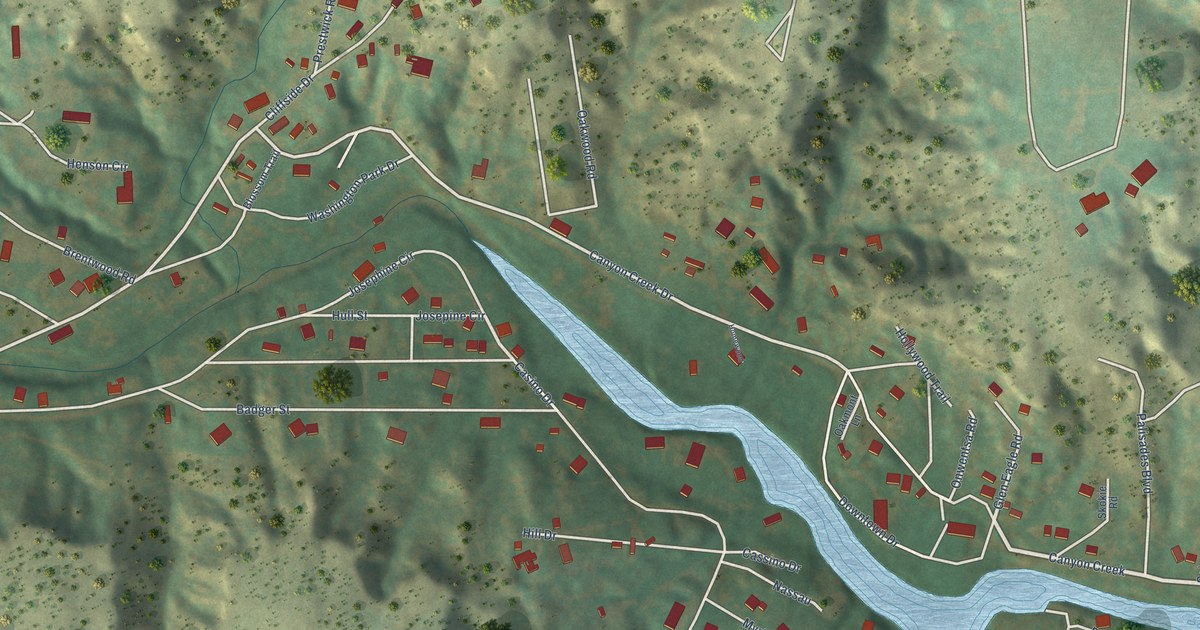 Map of Palisades, Texas in 2026