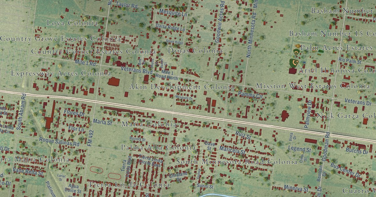 Map of Palmview, Texas in 2026