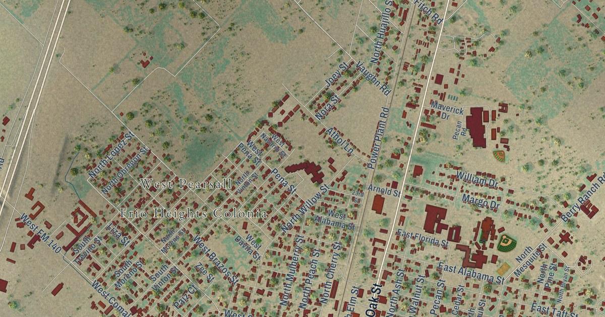Map of Pearsall, Texas in 2026