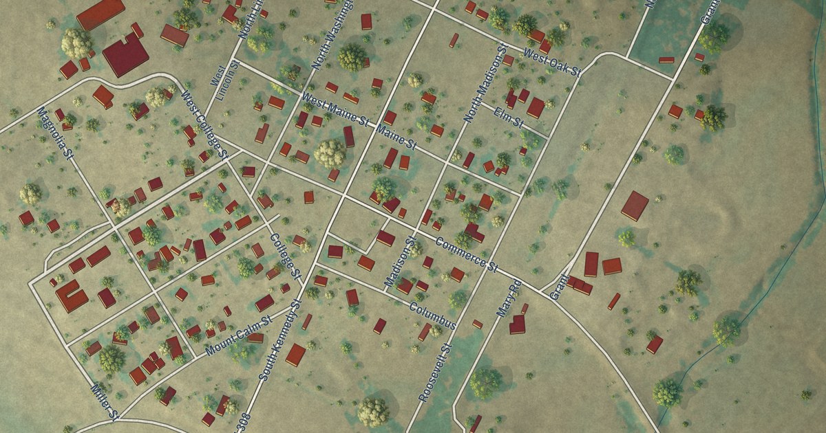 Map of Penelope, Texas in 2026