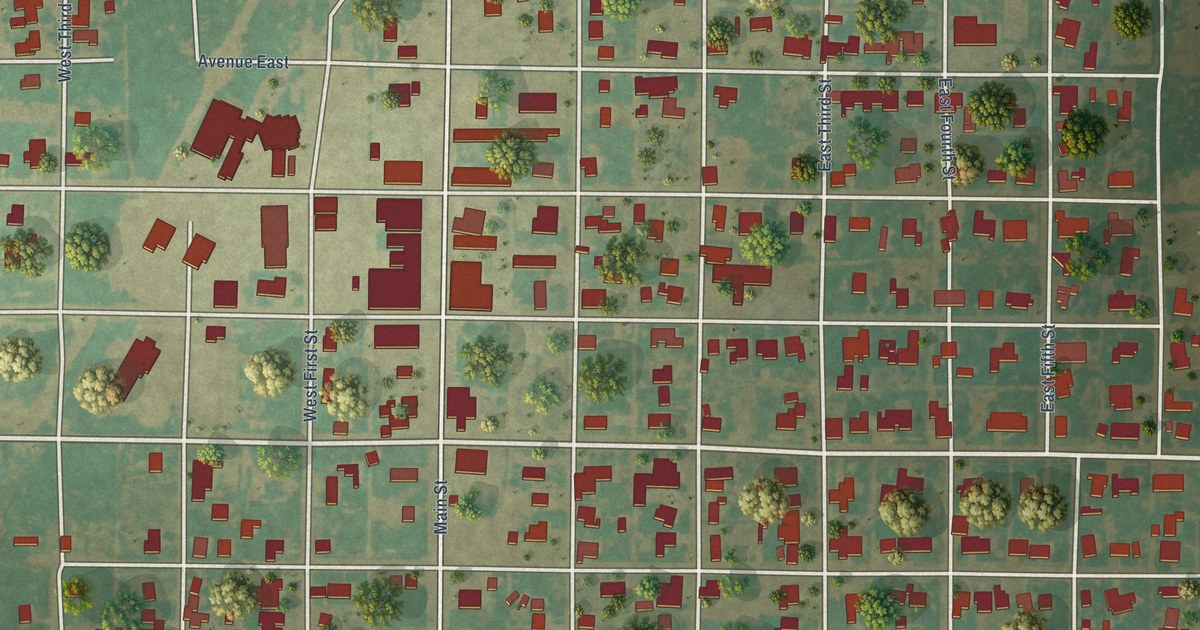 Map of Petersburg, Texas in 2026