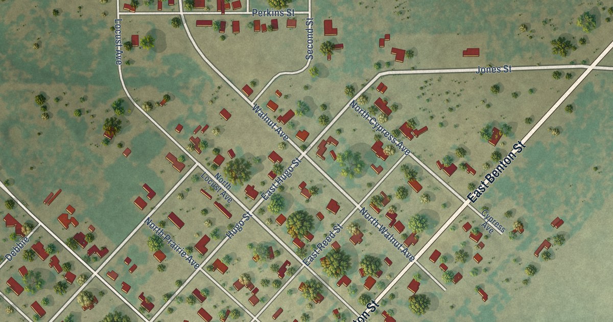 Map of Petrolia, Texas in 2026