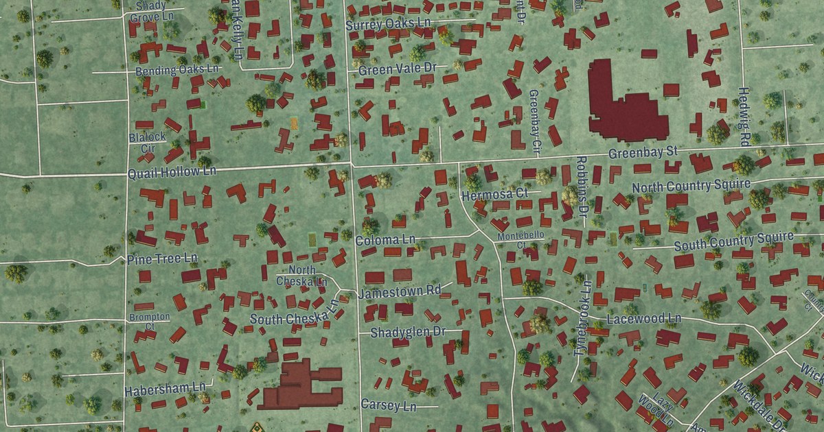 Map of Piney Point Village, Texas in 2026