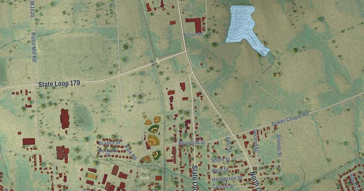 Map of Pittsburg, Texas in 2026