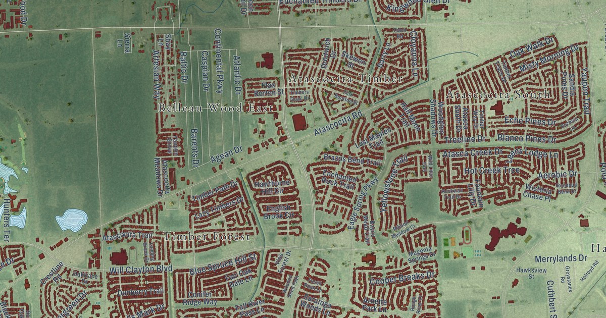 Map of Atascocita, Texas in 2026