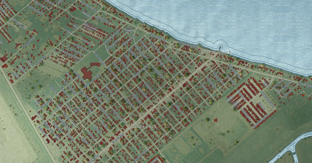 Map of Bacliff, Texas in 2026