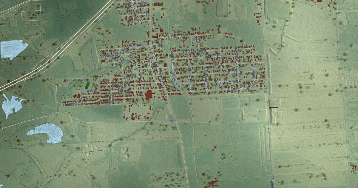 Map of Barrett, Texas in 2026