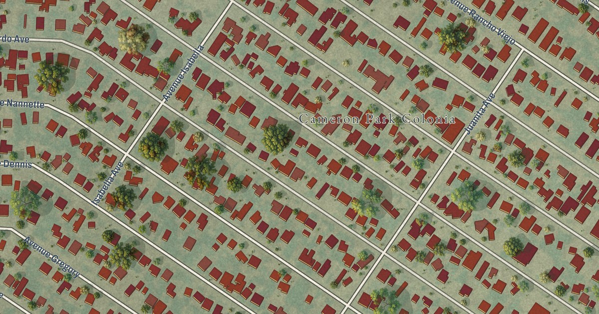 Map of Cameron Park, Texas in 2026
