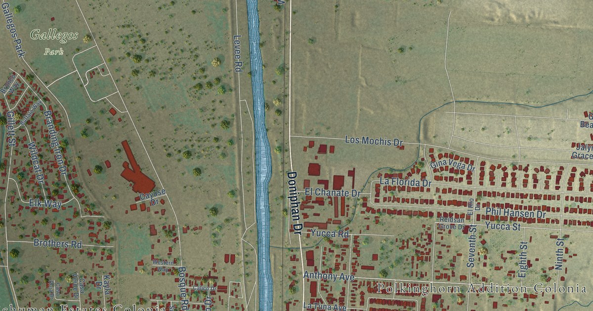 Map of Canutillo, Texas in 2026