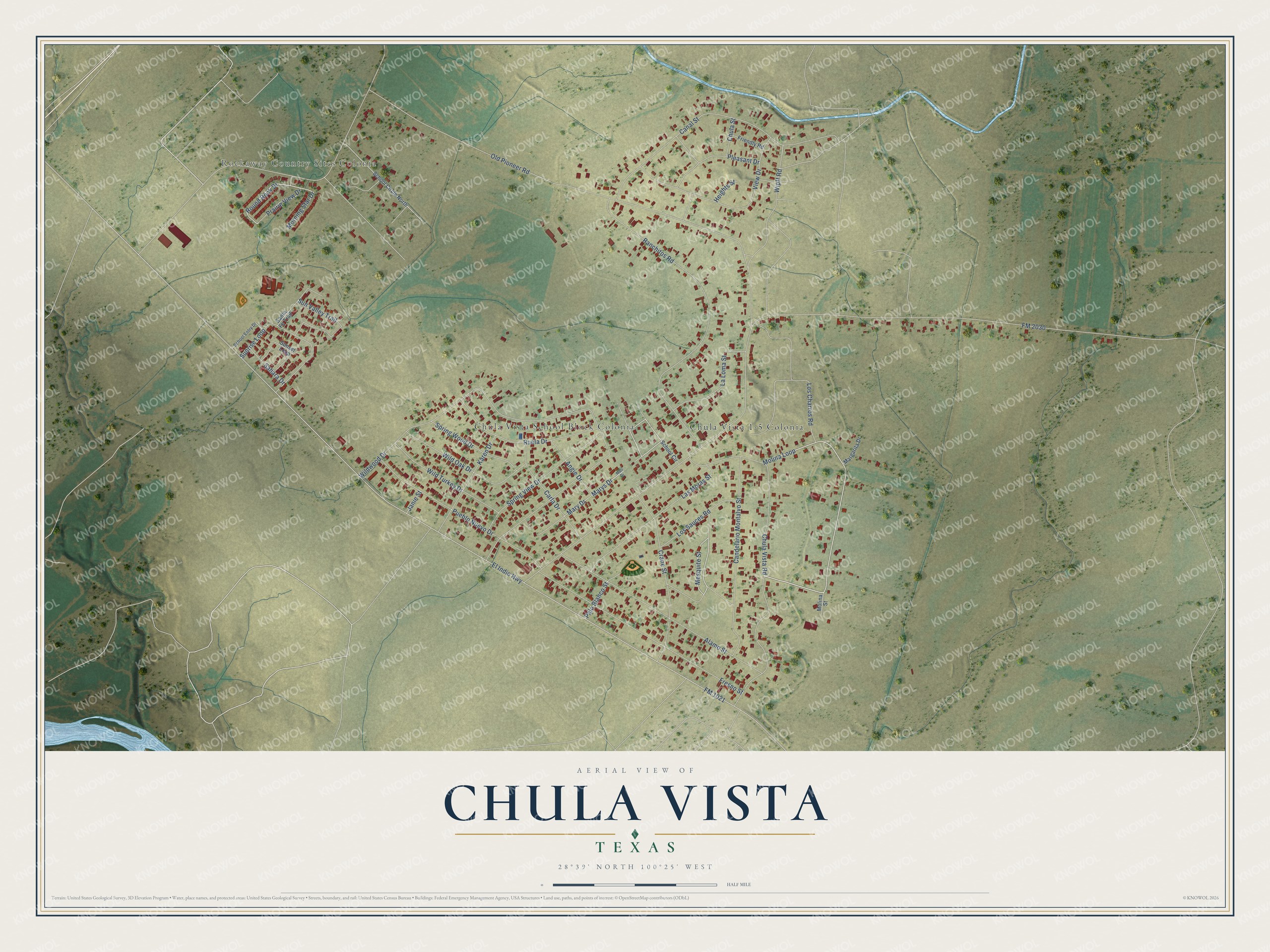 Watermarked full-map preview of Chula Vista, Texas