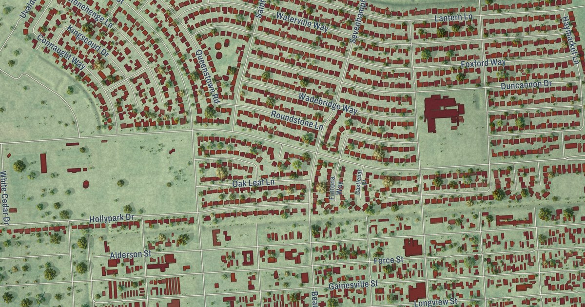 Map of Cloverleaf, Texas in 2026
