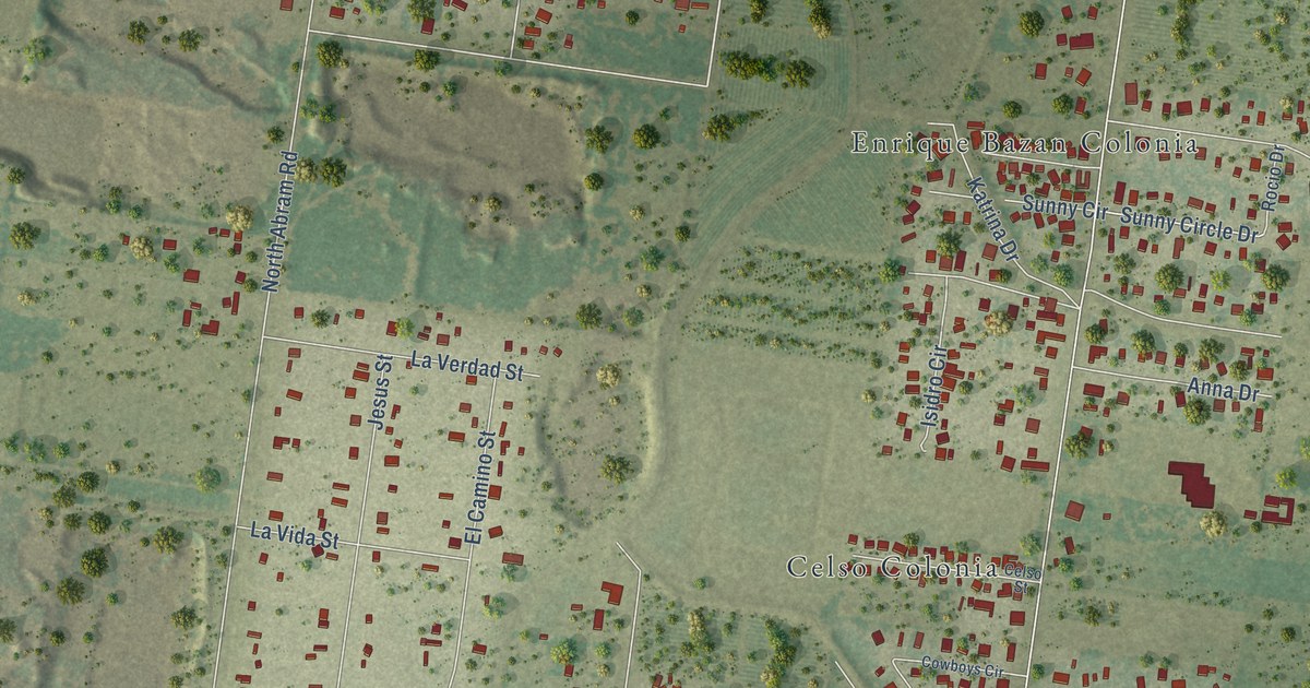 Map of Doffing, Texas in 2026