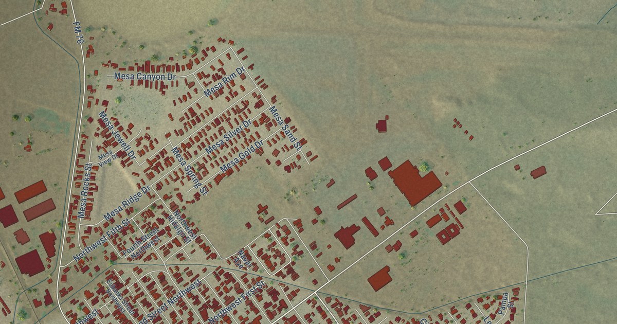 Map of Fabens, Texas in 2026