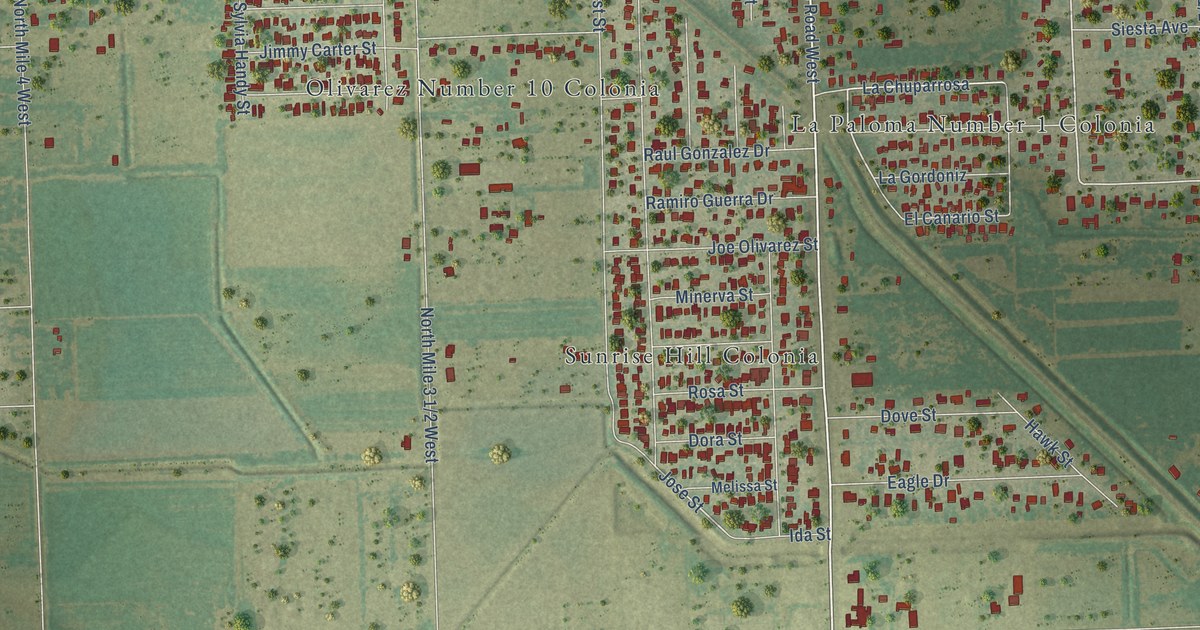 Map of Mila Doce, Texas in 2026