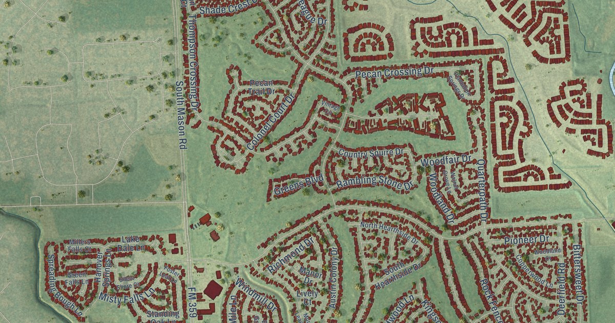 Map of Pecan Grove, Texas in 2026