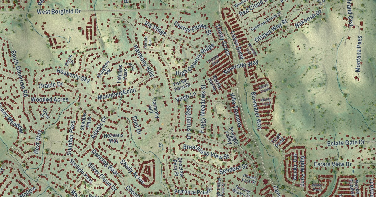 Map of Timberwood Park, Texas in 2026