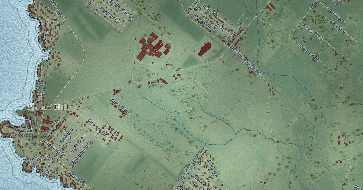 Map of West Livingston, Texas in 2026