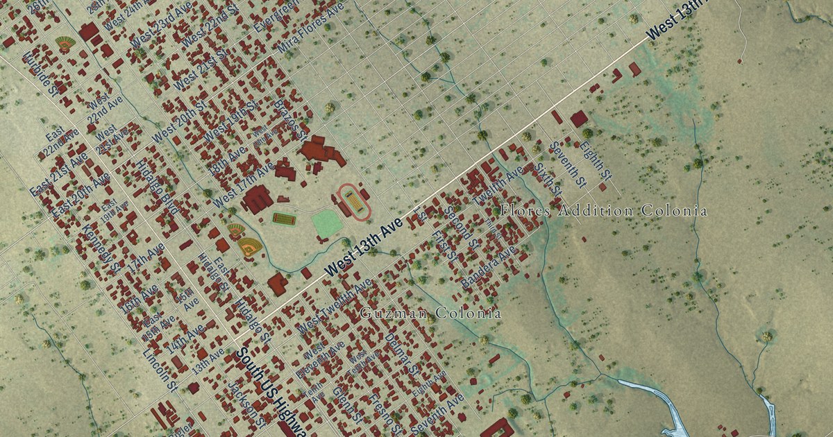 Map of Zapata, Texas in 2026