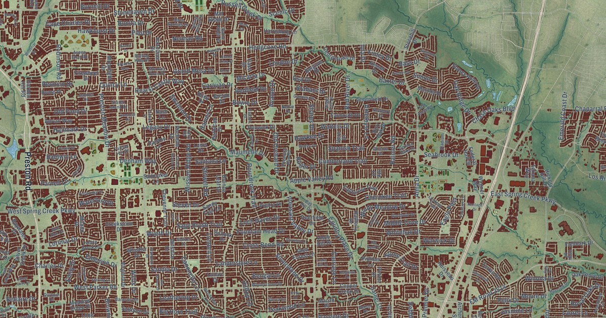 Map of Plano, Texas in 2026