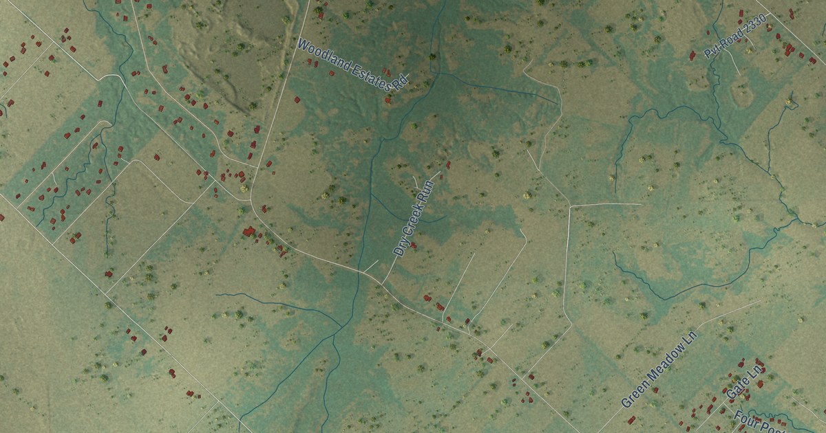 Map of Poetry, Texas in 2026
