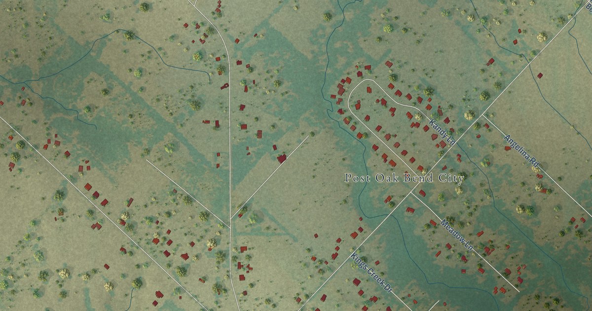 Map of Post Oak Bend, Texas in 2026
