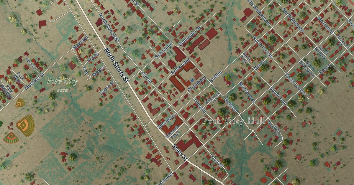 Map of Poth, Texas in 2026