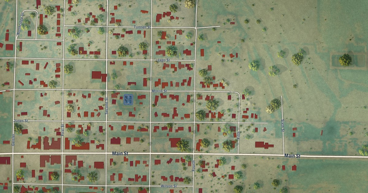 Map of Quitaque, Texas in 2026