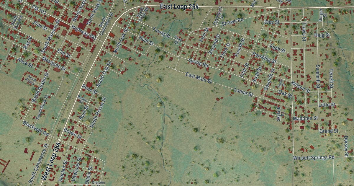 Map of Ranger, Texas in 2026