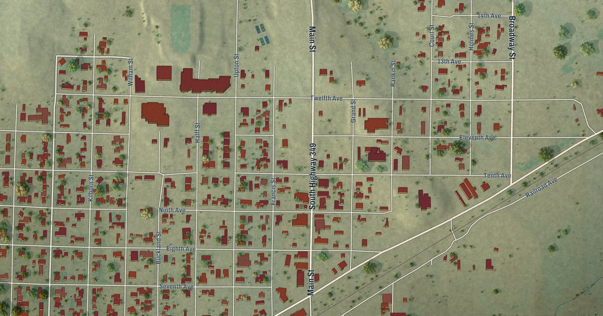 Map of Rankin, Texas in 2026