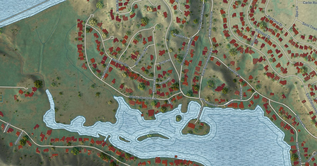 Map of Ransom Canyon, Texas in 2026