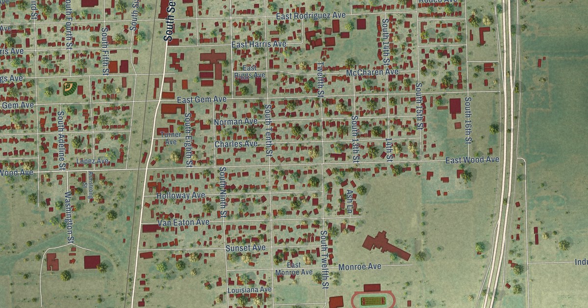 Map of Raymondville, Texas in 2026