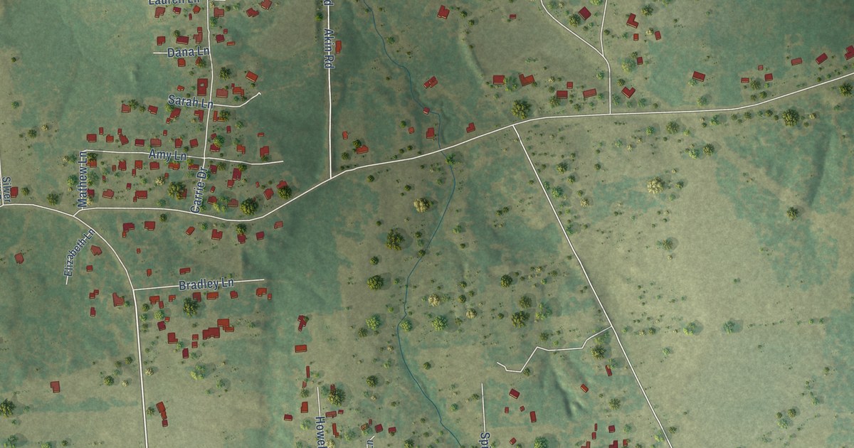 Map of Red Lick, Texas in 2026